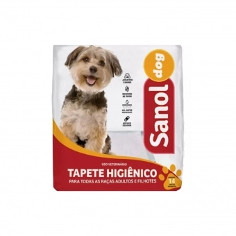 Tapete Higiênico Sanol Dog 60x57cm para cães com 14 un