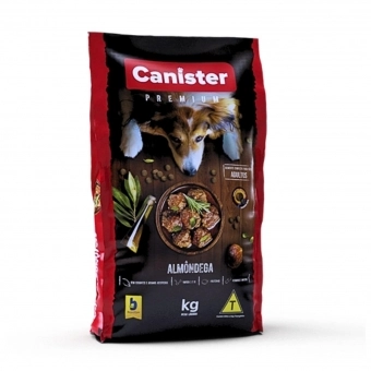 Ração Canister Premium Cão Adulto Sabor Almôndegas