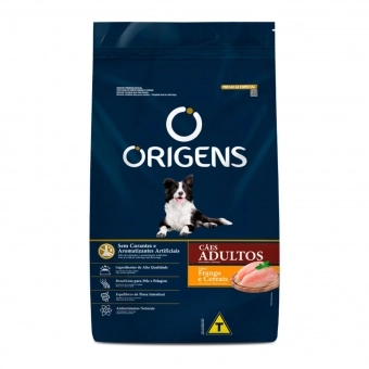 Ração Origens Cães Adultos Sabor Frango e Cereais 15 Kg