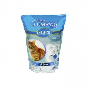 Areia Higiênica Chalesco Super Clumping de Sílica para Gatos 1,8 Kg