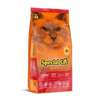 Ração Special Cat Gatos Adultos Carne 10,1 Kg