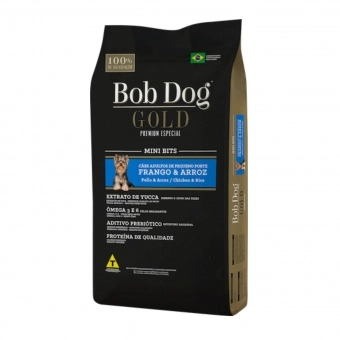 Ração Bob Dog Gold Mini Bits Cães Adultos Frango