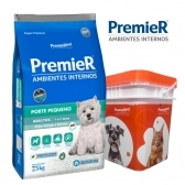 Kit Ração Premier Porte Pequeno 7,5 Kg Cão Adulto + Balde