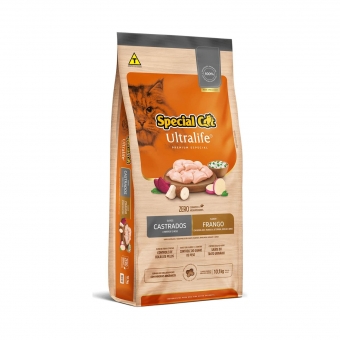 Ração Special Cat Ultralife Gatos Castrados Sabor Frango