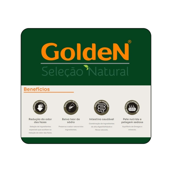 Ração Golden Seleção Natural Cães Adultos Porte Pequeno Frango