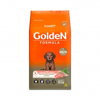 Ração Golden Fórmula Mini Bits Cães Filhotes Pequeno Porte Frango
