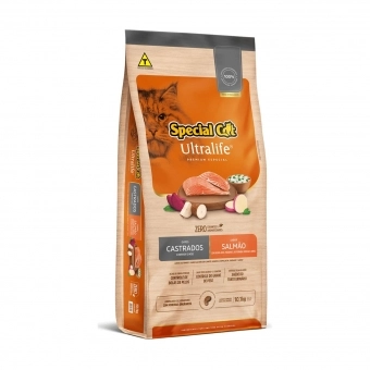 Ração Special Cat Ultralife Gatos Castrados Sabor Salmão