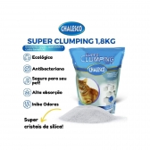 Areia Higiênica Chalesco Super Clumping de Sílica para Gatos 1,8 Kg