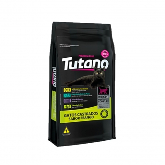 Ração Tutano Gatos Castrados Sabor Frango 10,1 Kg