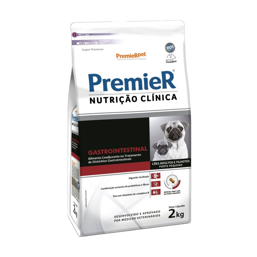 Ração Premier Nutrição Clínica Gastrointestinal Pequeno Porte