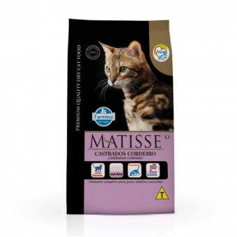 Ração Farmina Matisse Gato Castrado Cordeiro 7,5 kg