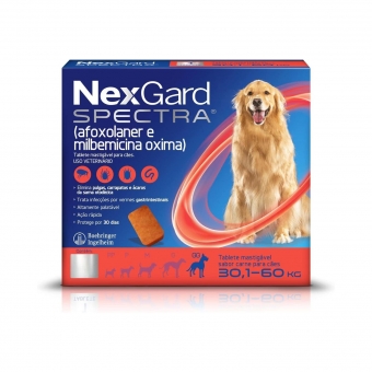 NexGard Spectra Antipulgas/Carrapatos Cães 30,1 a 60kg