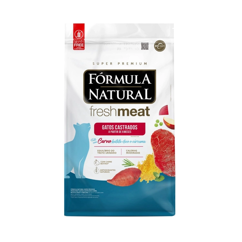 Ração Fórmula Natural Fresh Meat Gatos Castrados Adultos Carne 1 kg