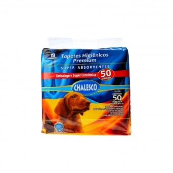 Tapete Higiênico Chalesco 90x60cm para cães com 50 un