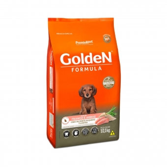 Ração Golden Fórmula Mini Bits Cães Filhotes Pequeno Porte Frango