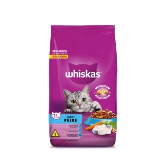 Ração Whiskas Gatos Adultos Sabor Peixe 10,1 Kg
